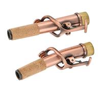 High Pitch Antique Style Saxophone Neck - Straight & Curved Neck Tube Set for Saxophones, Premium Quality, for Musicians and Collectors (Reddish Antique)