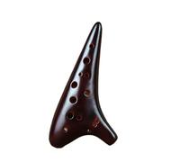 High Pitch SC Tune Ocarina 12 Hole Instrument Beginner Playing Teaching Twelve Hole(Smoked)