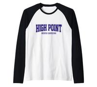 High Point North Carolina Vintage Pride Raglan Baseball Tee