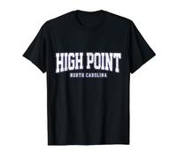 High Point North Carolina Vintage Pride Value Graphic T-Shirt, Men, Black, L