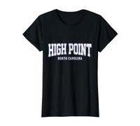 High Point North Carolina Vintage Pride Value Graphic T-Shirt, Women, Black, L