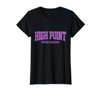 High Point North Carolina Vintage Pride Value Graphic T-Shirt, Women, Black, XL