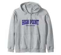 High Point North Carolina Vintage Pride Zip Hoodie