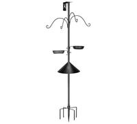 High Pole for Birds | Adjustable and Sturdy Stand, 234 cm for Birds with Anti-Squirrel Baffle, for Weather Station Pets Attract Wildlife Garden