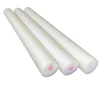 High Polyethylene Density Round Rod, PA6 Nylon Rods White 250mm x 10-50mm Pack of 10(10mm)(20mm)