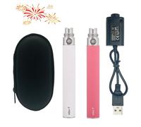 High Power 1100mAh eGo T vape battery-Adequate capacity 510 thread vaper pen eGo-T batteries-Recharging E-cig battery-2 packs E-Shisha - Includes vapes E-cigarettes charger (Nicotine Free)