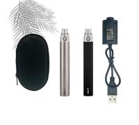 High Power 1100mAh eGo T vape battery-Adequate capacity 510 thread vaper pen eGo-T batteries-Recharging E-cig battery-2 packs E-Shisha - Includes Ecigs charger (Nicotine Free)