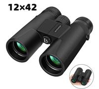 High Power 12 X 42 Binoculars Center Focus Compact Binocular For Birding Hunting