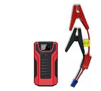 High Power 16000mAh 1200A Car Jump Starter 12V Starting Device Bank Charger For Battery Booster Buster LED Powerful Rapid Charging(Red)