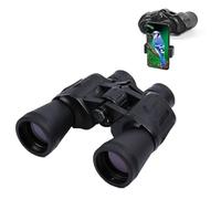 High Power 20x50 Binoculars for Adults with BAK4 Prism - HD Waterproof Portable Telescope with FMC Lens for Bird Watching Football Travel Hiking Hunting Stargazing Concerts (Black)