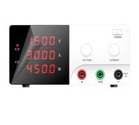 High Power 900W Variable DC Power Supply 30V 30A Adjustable Laboratory Switch Digital Bench Power Supply 60V 10A 15V 30A/ 60A Precise Display(450W-15V30A White)