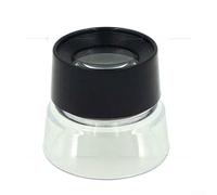High Power Acrylic Cylinder Magnifier 26mm - Portable Optical Handheld Lens for Reading Books, Coins, Jewelry & Crafts - Black Desktop Loupe