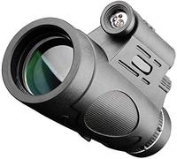 High Power Binoculars, 10x40 Monocular Telescope, Monocular with BAK4 Prism Lens Monocular with Infrared Light and Night Flashlight and Blue LED Light and Smartphone Adapter and Tripod,f