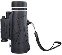 High Power Binoculars, 12x50 Monocular Telescope, Portable Monocular with and LED Light BAK4 Prism Lens Monocular with Smartphone Adapter and Tripod for Adults Kids Bird Watching for ind