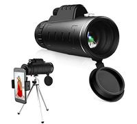 High Power Binoculars, 40×60 Monocular Telescope High Definition Bak4 Monocular Waterproof Monocular with Smartphone Holder & Tripod for Bird Watching Camping,Portable