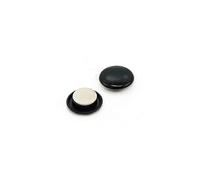 High Power Black Planning Office Magnets for Fridge, Whiteboard, Noticeboard, Filing Cabinet - 30mm dia x 11mm high - Pack of 6