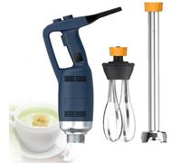 High-Power Commercial Hand Blender, Professional Immersion Blender with Lock Button, Stainless Steel Blade for Pureeing, Whipping Cream, Emulsify for Soup Buckets 350W-50cm
