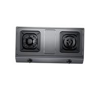 High-power Dual-burner Gas Stove,Square Energy-concentrating Burner Rack, Pulse Ignition,with Flameout Protection,Easy To Clean(NG)