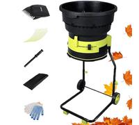 High-Power Electric Chipper Mulcher - 8000RPM Motor for Fast Leaf & Grass Shredding, Compact Design, Ideal for Yard Cleanup & Garden Maintenance