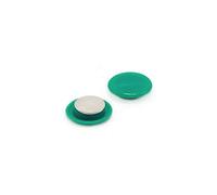 High Power Green Planning Office Magnet for Fridge, Whiteboard, Noticeboard, Filing Cabinet - 40mm dia x 11mm high - Pack of 24
