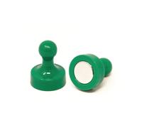 High Power Green Skittle Magnet For Fridge, Office, Whiteboard, Noticeboard, Filing Cabinet - 19mm Dia X 25mm Tall - Pack Of 2