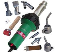 High Power Heat Gun 1600W All in 1 Plastic Welding Kit with Speed Welding Nozzles,Seam Roller,Spare Heat Element for Vinyl Floor Repair, PVC Shrinking, TPO Roofing,Variable Temp Handheld Welder Tool