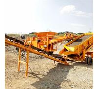 High Power Jaw Crusher Unit - Mobile Crushing Station for Rock, Gravel, and Concrete Debris