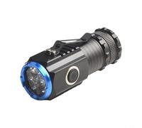 High Power LED Torch Zoomable Handheld Flashlight Lightweight Pocket Light for Dog Walking Running Outdoor S400 110mm Black(S350)