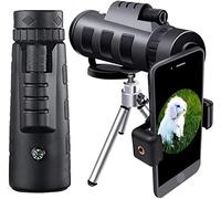 High Power Monocular telescope, With SmartPhone Phone Holder Tripod, Gift 40x60 High Definition Monocular telescope With Durable And Clear FMC BAK9 Prism -