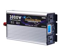 High Power Pure Sine Wave Inverter 3000W 4000W 5000W 6000W 7000W, 12V/24V/48V/60V/72V to 110V/220V, Car & Home Transformer with Display for Auto & Trucks