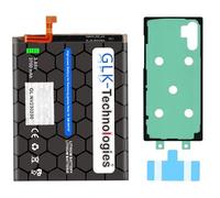 High Power Replacement Battery Compatible with Samsung Galaxy Note 10 N970F EB-BN970ABU Original GLK-Technologies Battery 3700 mAh Includes 2 x Adhesive Tape Sets