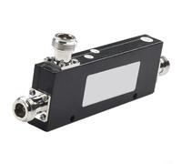 High Power RF Directional Coupler N-Type Female 800-2500MHz 200W Signal Monitoring Tool Low Loss for Communication Systems Loop-Through Systems 5dB-40dB(30DB)