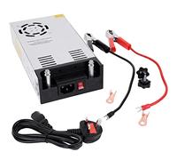 High-Power SMPS 110V/220V AC to 12V DC Converter - 50A 600W Power Supply - Adjustable Switch Transformer for LED Strip, LCD Monitor CCTV, Radio/Car Stereos, 3D Printer - includes 2 Clamp Wires