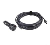 High Power Step Up Car Charger for Starlink for mini - 140W Type-C to DC Adapter Cable with Voltmeter Display 170W Dual Port Fast Charge for Laptop Phone Tablet 12-24V System(5 meters)