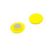 High Power Yellow Planning Office Magnet for Fridge, Whiteboard, Noticeboard, Filing Cabinet - 40mm dia x 9.5mm high - Pack of 120
