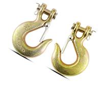 High-PQ 5/16'' Heavy Duty Chain Hook, Forged Steel G70 Clevis Grab Hook with Safety Latch for Trailer Truck Transport Chain,14000LBS Capacity for Heavy Load