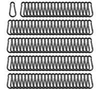 High-PQ 50PCS 4CM Black Heavy-Duty Spring Snap Hook Carabiner Clips