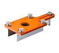 High Precise Aluminum Router Mounting Plate with Positioning Buckle and Adjustable Slotting Bracket for Trimmer Tables Professional Woodworking Positioning Bracket