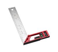 High Precise Layout Square Constructed from Aluminum Stainless Steel Featuring Build in Levels and Adjustable Hole Markers for Various Angled Lasering Scale Professional Measuring Instrument