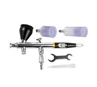 High precision 0.3mm airbrush adjustable fine lines for various sprays with multiple needle caps