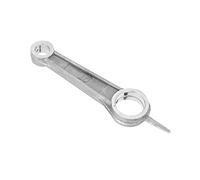 High Precision 12x23x89mm Cast Aluminum Connecting Rod Crankshaft for Air Compressor Pumps Durable Lightweight Straight Connecting Rod with Double Holes Resistant Accessory