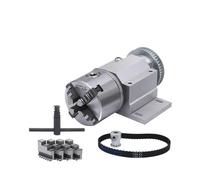 High-Precision 3 Jaw Chuck 100mm & 4 Jaw Chuck 80mm for Router, Woodwork, Machine Marking Machine, 1 Set(100-3 Jaw)