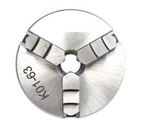 High-Precision 3 Jaw Self-Centering Manual Scroll Wood Lathe Chuck K01-50/63/80/100 - Durable Steel Construction(K01-63)