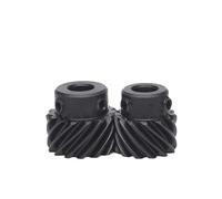 High Precision 45 Degree Helical Bevel Gear 1 Mod 13 Teeth for Left and Right Rotation - 45# Steel - 1 Piece(1M 13T-Bore 6mm Left-hand)