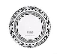 High Precision Acrylic Speed Measuring Disc For Lp Players And Phonographs White Calibration Tool For Turntable Vinyl Record Deck Adjustment Gauge 32cm Diameter Easy Use Audiophile Accessory(White)