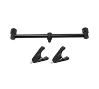 High Precision Archery V Bar Training Bow Stabilizer Mount Aluminum Alloy Black - Sturdy Double Side V Bar Stabilizer for Compound & Archery Training Tool (2 heads 25cm bracket + bracket head *2)