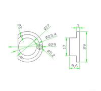 High Precision Bubble Level Replacement for Level - Alloy Metal with 10'/2mm Accuracy, 29x17x10mm, Compatible with TPC SK Level Base