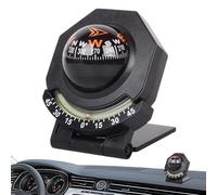 High Precision Car Compass & Inclinometer - 180° Adjustable Dashboard Navigation Tool with Night Vision, Perfect for Outdoor Adventure & Travel