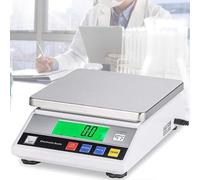 High Precision Digital Analytical Balance, 0.1 Gram Accuracy Electronic Balance, LCD Display, for Industry Machinery Parts Hardware Commercial Kitchen Baking (5kg)
