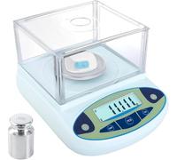 High Precision Digital Analytical Balance 500g x 0.001g Accuracy with Windshield for Laboratory, Jewelry, Kitchen, Scientific Weighing, Professional Electronic Gram Scale